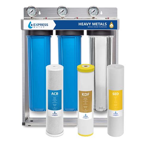 express water heavy metal whole house water filter replacement cartridges|best heavy metal water filter.